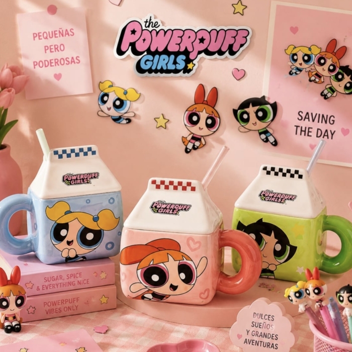 Mug con pitillo Chicas Súper poderosas.