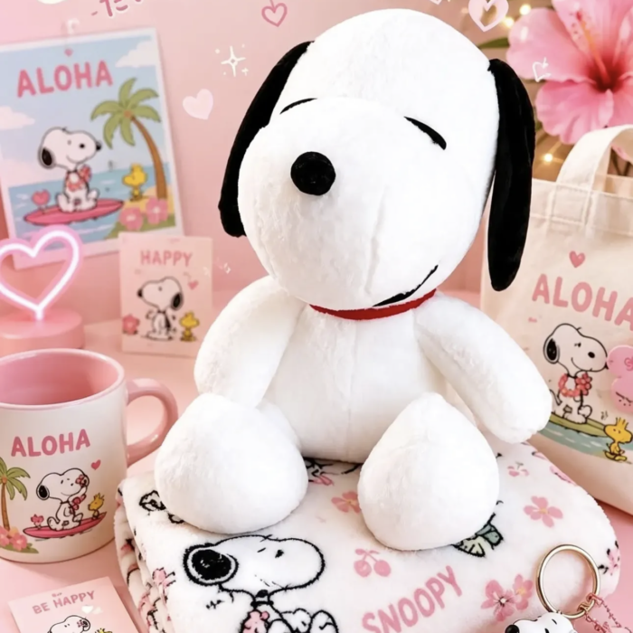 Peluche con Cobija Snoopy.